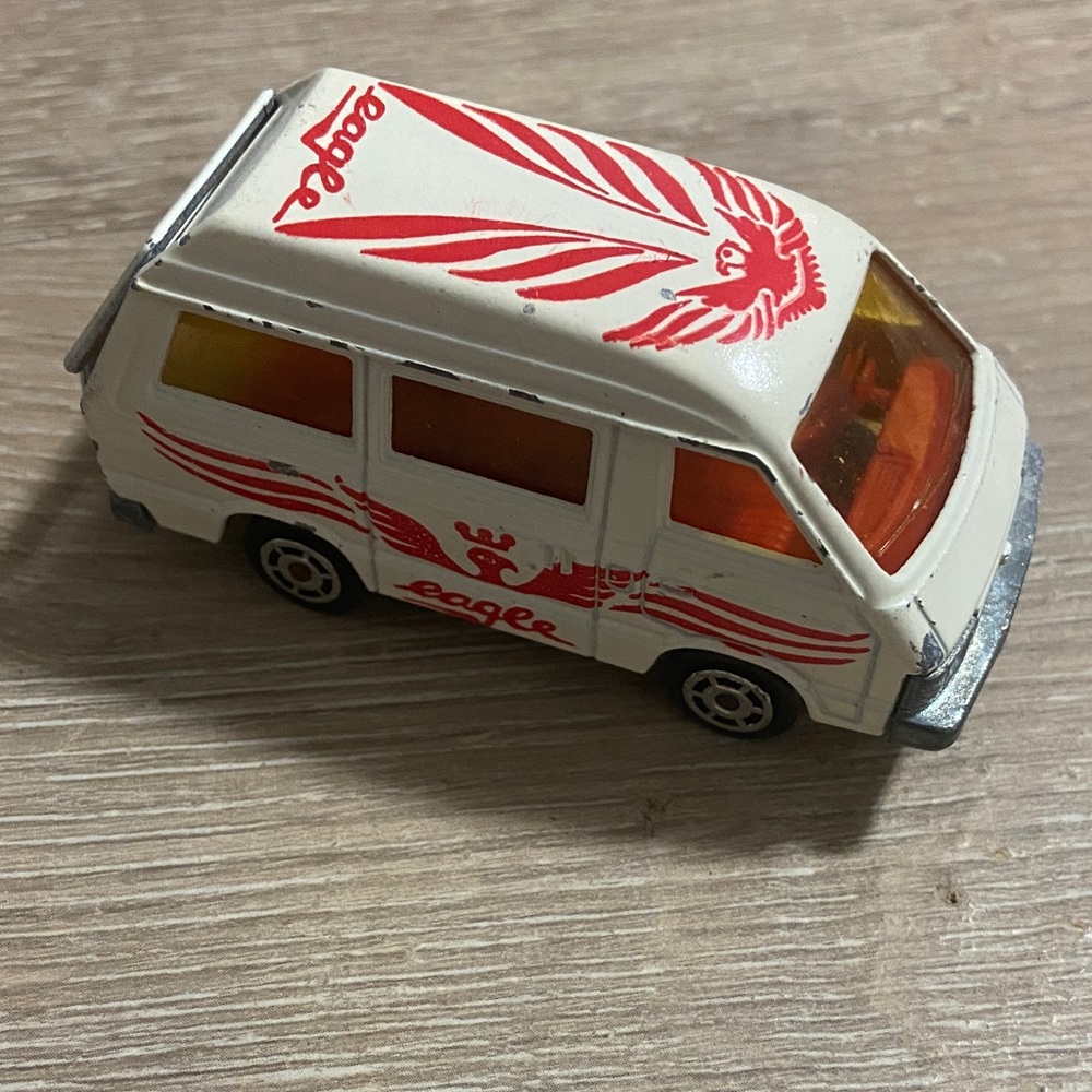 Vintage Majorette 1980 Toyota Lite Ace No.216 Black 1/52 EAGLE Hatch Open